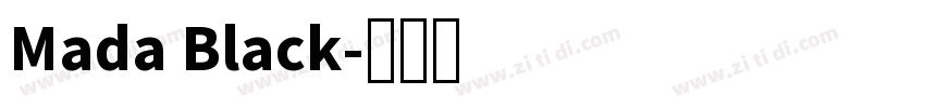 Mada Black字体转换